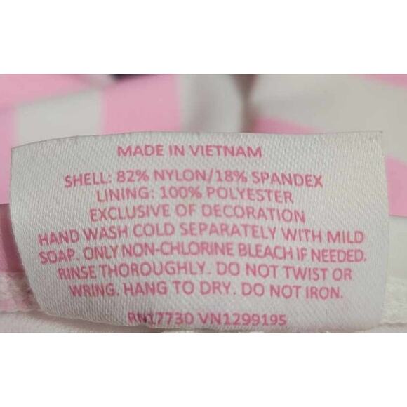 Stoney Clover Lane x Target Striped Hipster Bikini Bottoms Pink White NEW - Picture 5 of 7